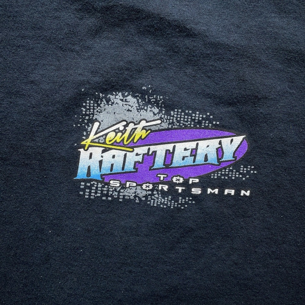 Vintage Y2K Raftery Motorsports Racing Shirt Mens XL Hot Rod Flame Graphic Tee - Picture 4 of 15